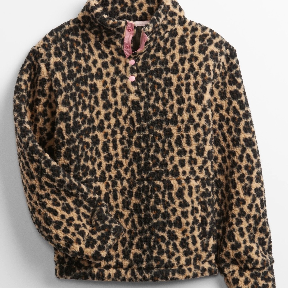 GAP SHERPA QUARTER-ZIP SWEATSHIRT 🌸